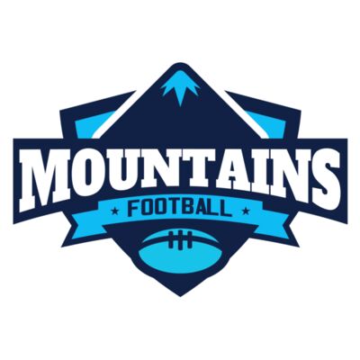Mountains Football logo template Thumbnail
