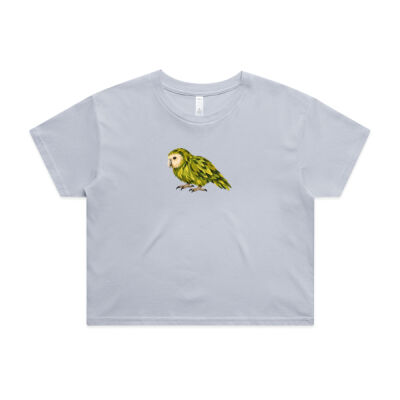 Kākāpō NZ Native Bird Women’s Crop Tee Thumbnail