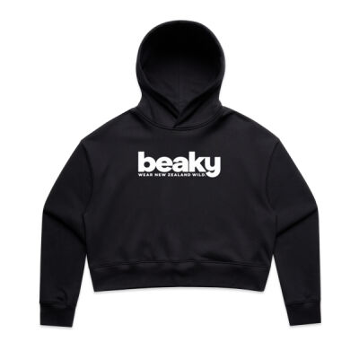 Kākāpō NZ Native Bird Women’s Relax Crop Hoodie Thumbnail