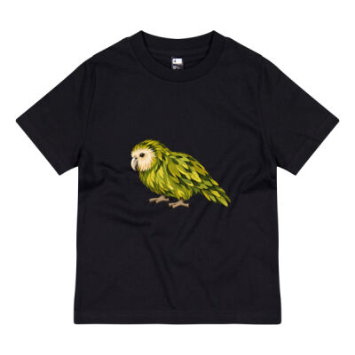 Little Kākāpō NZ Native Bird Kids T-Shirt Thumbnail